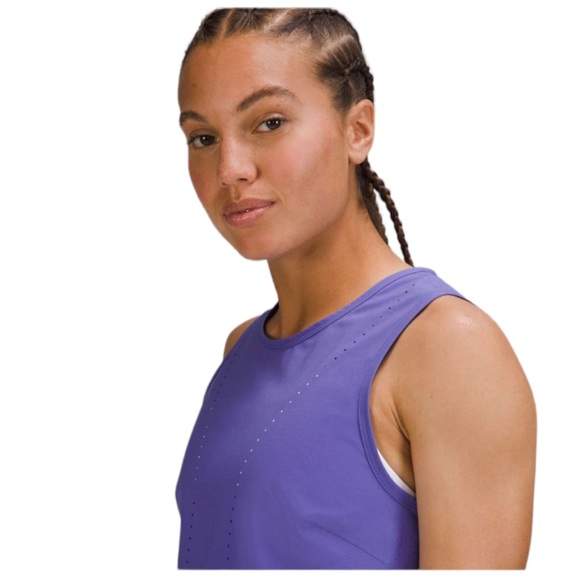 NWT Lululemon Charged Indigo Swift Ventilated Running Tank Size 4 - Picture 5 of 10